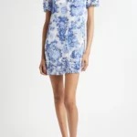 Print Ruffle Minidress Thumbnail 1