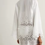 Maria Silk-trimmed Guipure Lace and Cotton Kaftan Thumbnail 2