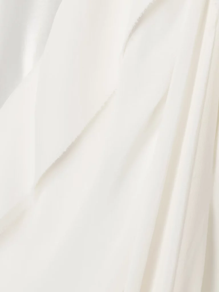 Arlo Open-back Silk Chiffon-trimmed Satin Gown Full Size Image 3