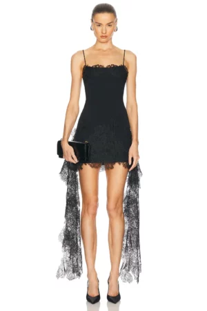 DAVID KOMA Cady & Lace Dress