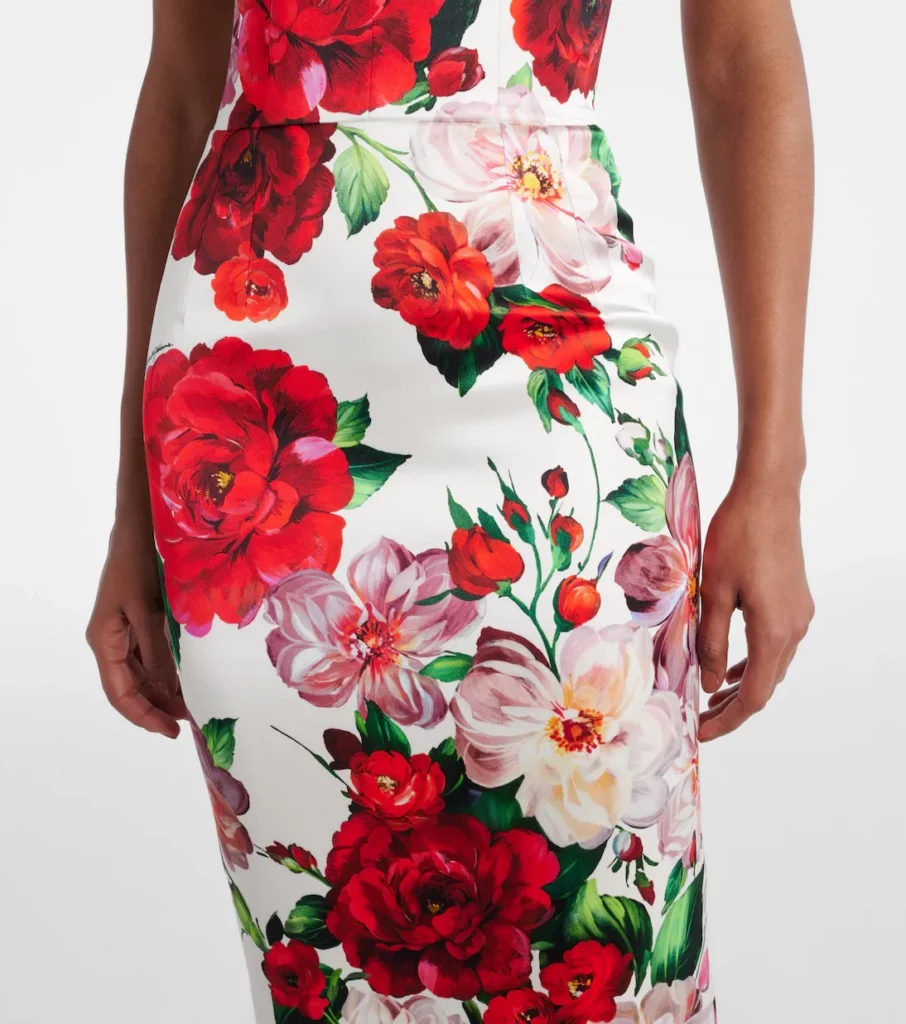 Floral Midi Dress Full Size Image 5