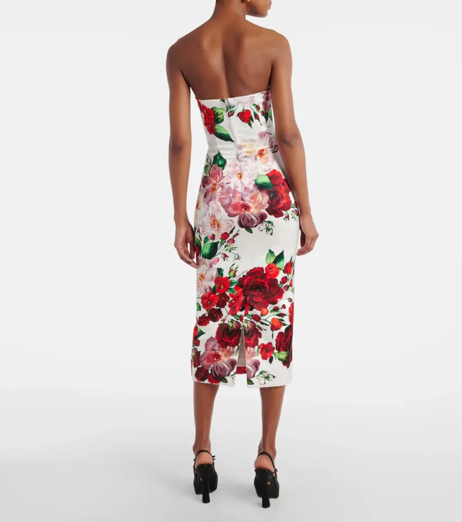 Floral Midi Dress Full Size Image 4