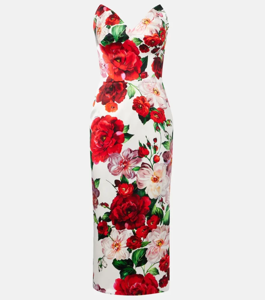 Floral Midi Dress Full Size Image 3