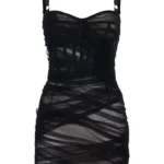 Stretch Tulle Mini Dress Thumbnail 5