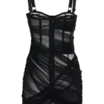 Stretch Tulle Mini Dress Thumbnail 4