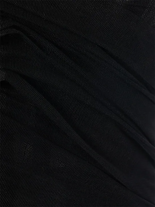 Stretch Tulle Mini Dress Full Size Image 3