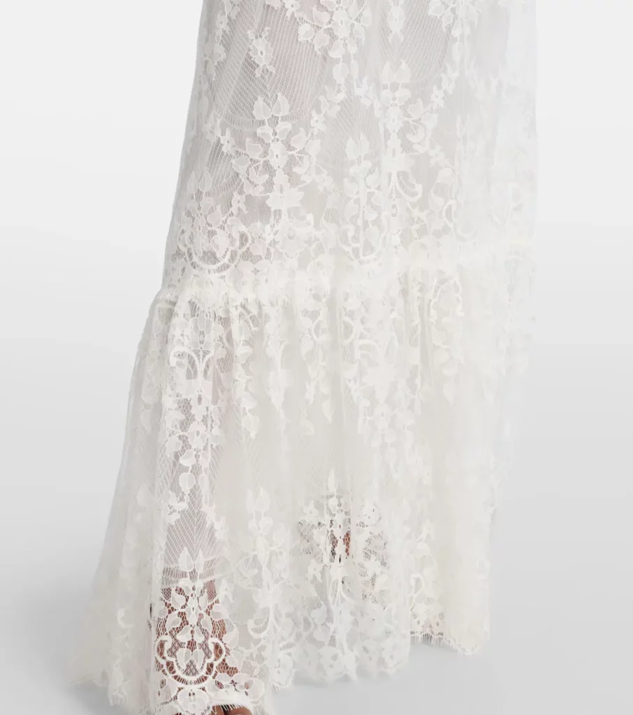Bridal Cotton-blend Lace Gown Full Size Image 3