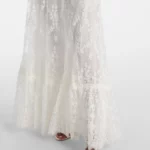Bridal Embroidered Cotton-blend Lace Gown Thumbnail 3
