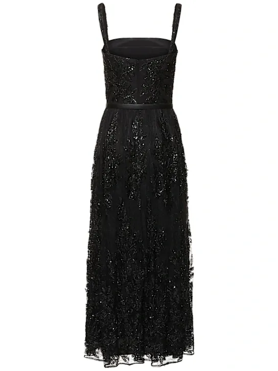Embroidered Lace Long Dress Full Size Image 5