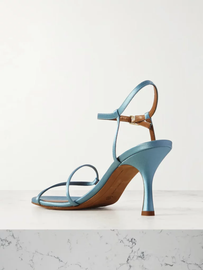 Loop Satin Sandals Full Size Image 3