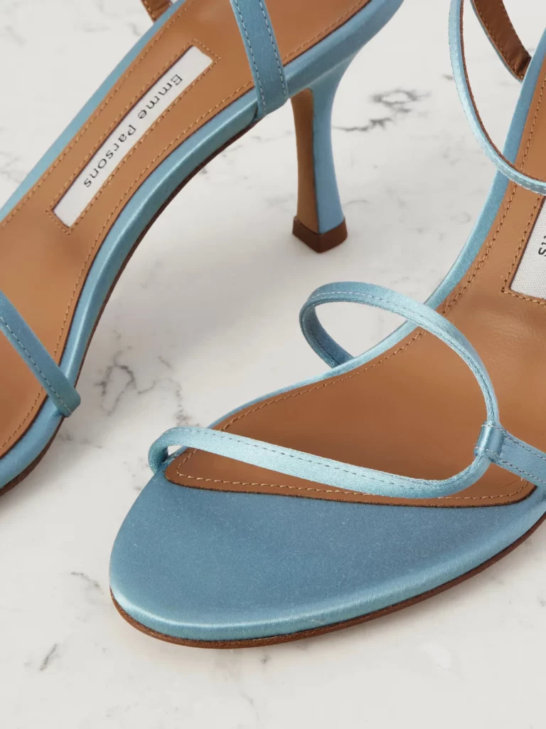 Loop Satin Sandals Full Size Image 2