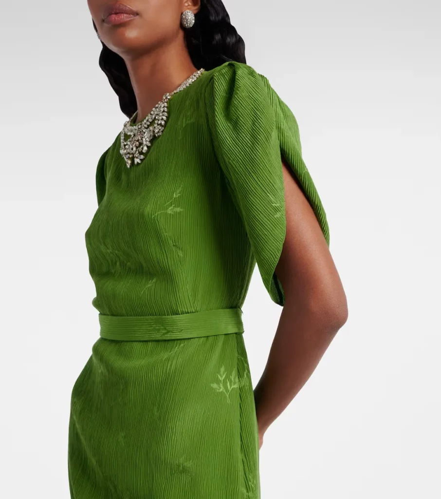 Embellished Jacquard Cocktail Dress Full Size Image 2