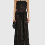 Cotton Blend Lace Long Dress Thumbnail 1