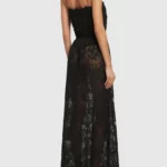 Cotton Blend Lace Long Dress Thumbnail 3
