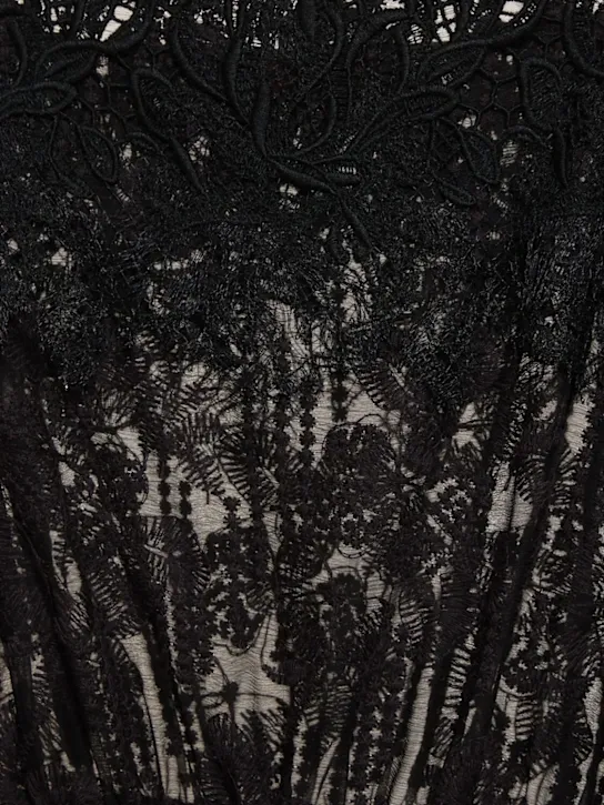 Cotton Blend Lace Long Dress Full Size Image 2