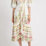 Palm Dream Floral Wrap Dress Thumbnail 1