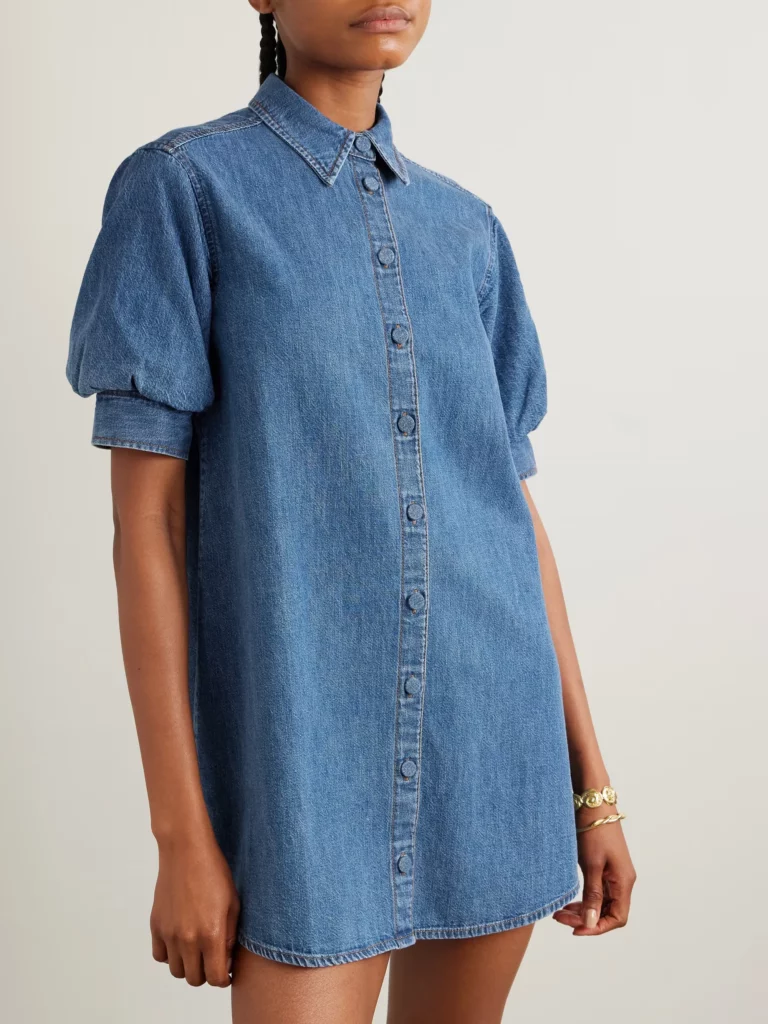 The Play Denim Mini Shirt Dress Full Size Image 4
