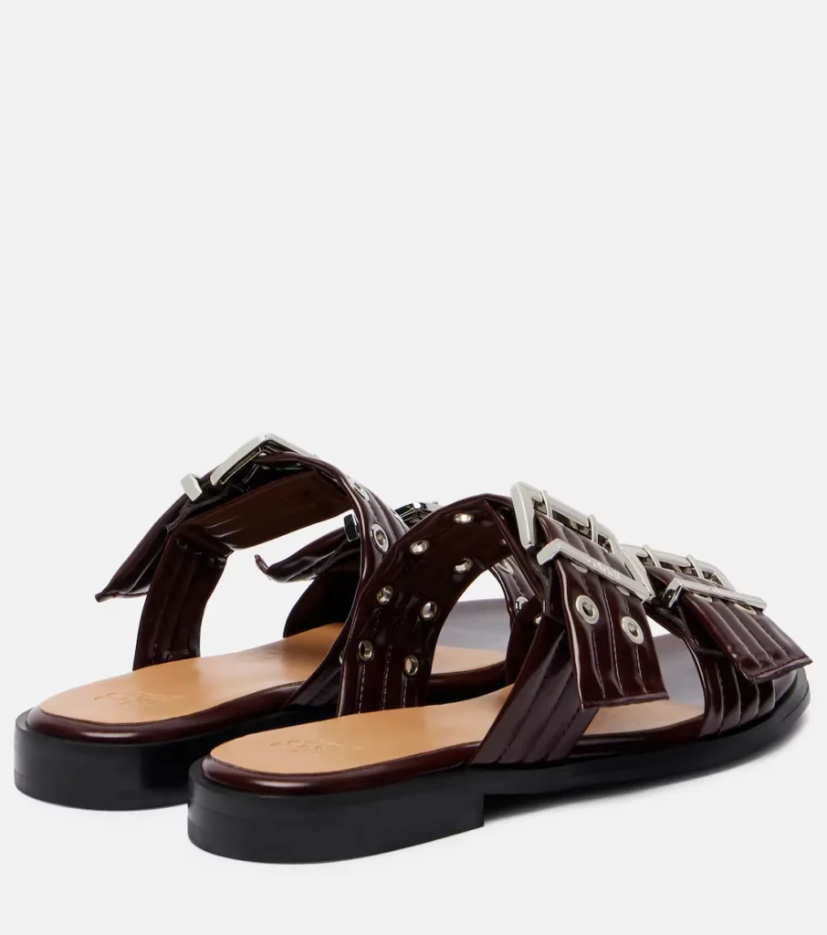 Faux Leather Sandals Full Size Image 3