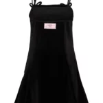 Heavy Velour Strap Mini Dress Thumbnail 2