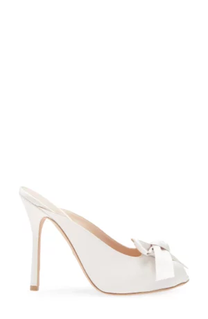 GIAMBATTISTA VALLI Bow Trim Satin Slide