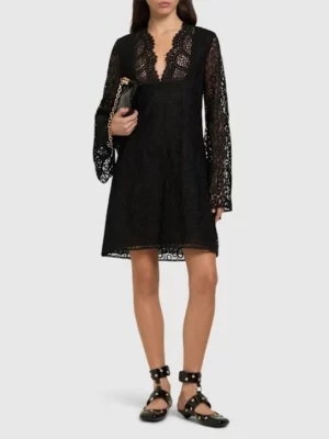 GIAMBATTISTA VALLI Long-sleeve Lace Mini Dress