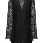 Long-sleeve Lace Mini Dress Thumbnail 3