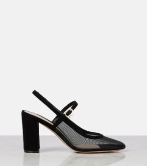 GIANVITO ROSSI Leather Slingback Pumps