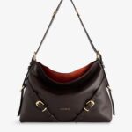 Voyou Medium Shiny Leather Shoulder Bag Thumbnail 1