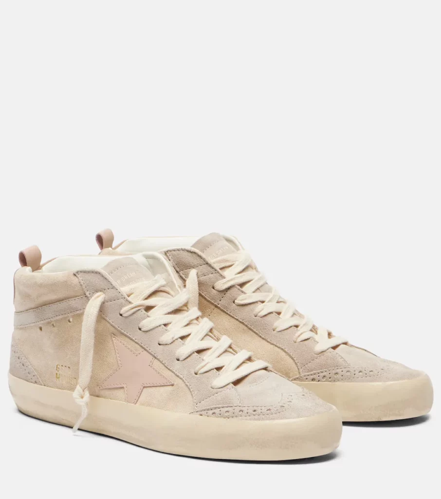 Mid Star Suede High-top Sneakers Full Size Image 3