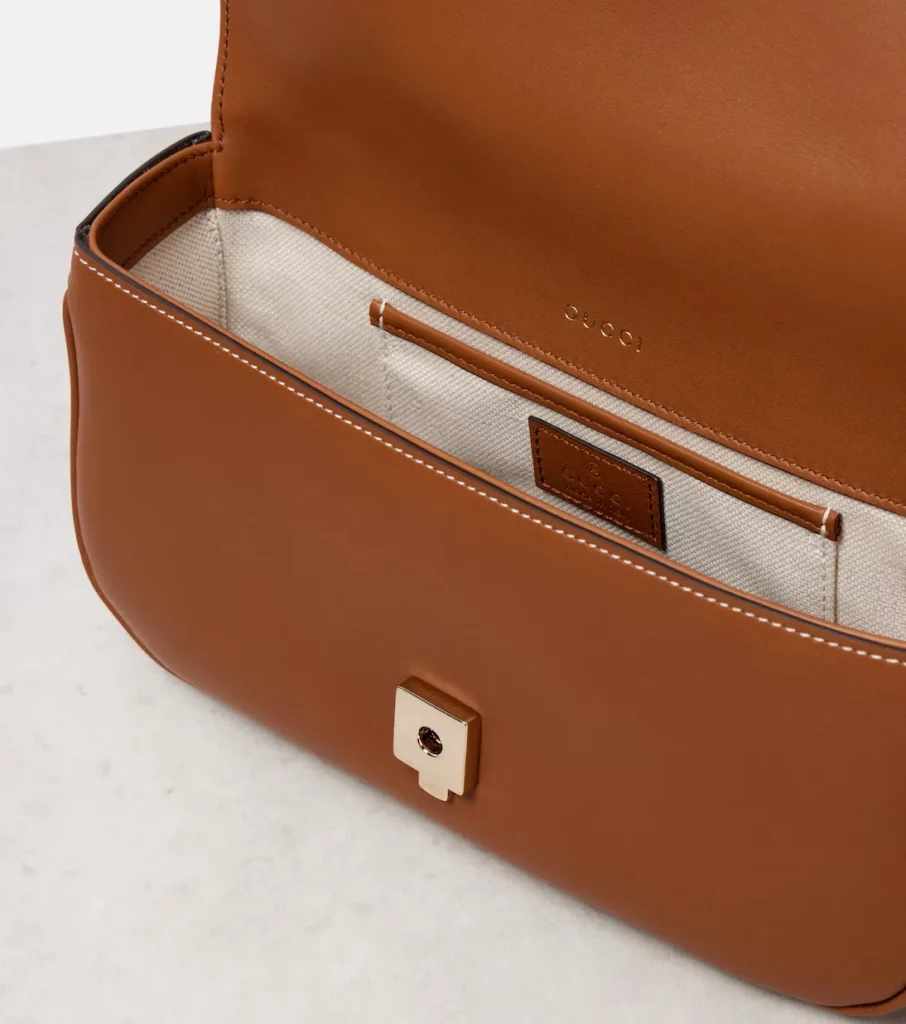 Horsebit 1955 Soft Small Leather Tote Bag Full Size Image 3