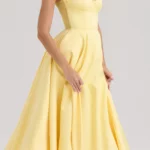 Mademoiselle Bustier Stretch Satin Midi Cocktail Dress Thumbnail 5