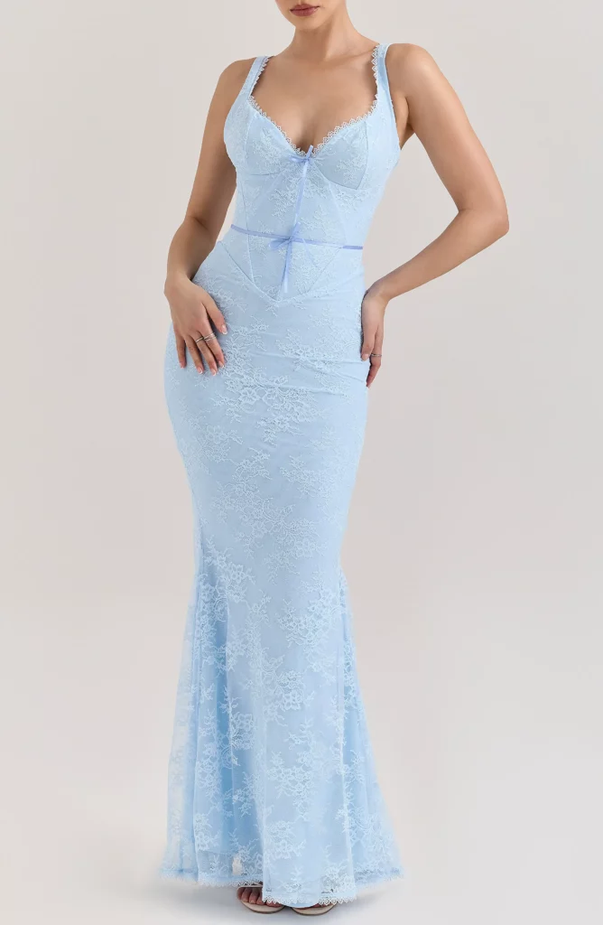 Sara Lace Mermaid Gown Full Size Image 1