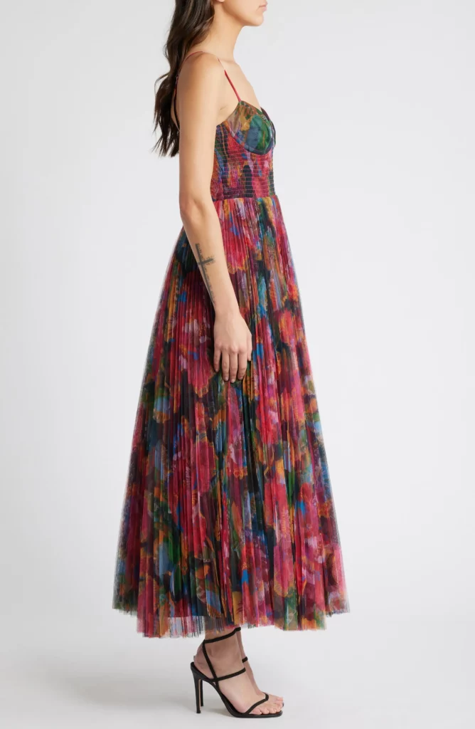 Smocked Tulle Gown Full Size Image 4