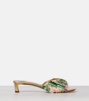 JIMMY CHOO Annika 35 Embellished Mules