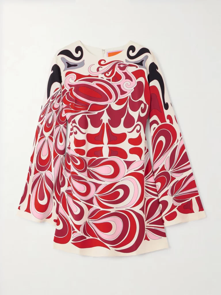 Icon Supremes Printed Crepe Mini Dress Full Size Image 3