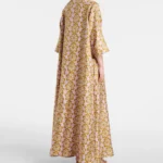 Muumuu Printed Silk Twill Maxi Dress Thumbnail 2