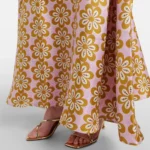 Muumuu Printed Silk Twill Maxi Dress Thumbnail 3