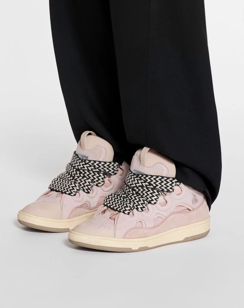 Leather Curb Sneakers Full Size Image 4