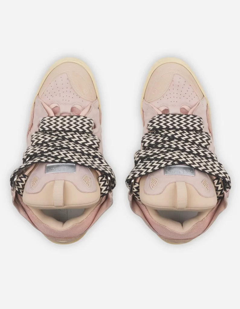 Leather Curb Sneakers Full Size Image 3