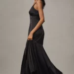 Sleeveless V-Neck Open-back Maxi Dress Thumbnail 4