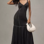 Sleeveless V-Neck Open-back Maxi Dress Thumbnail 1
