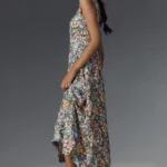 The Jocelyn Sleeveless Slip Midi Dress Thumbnail 4
