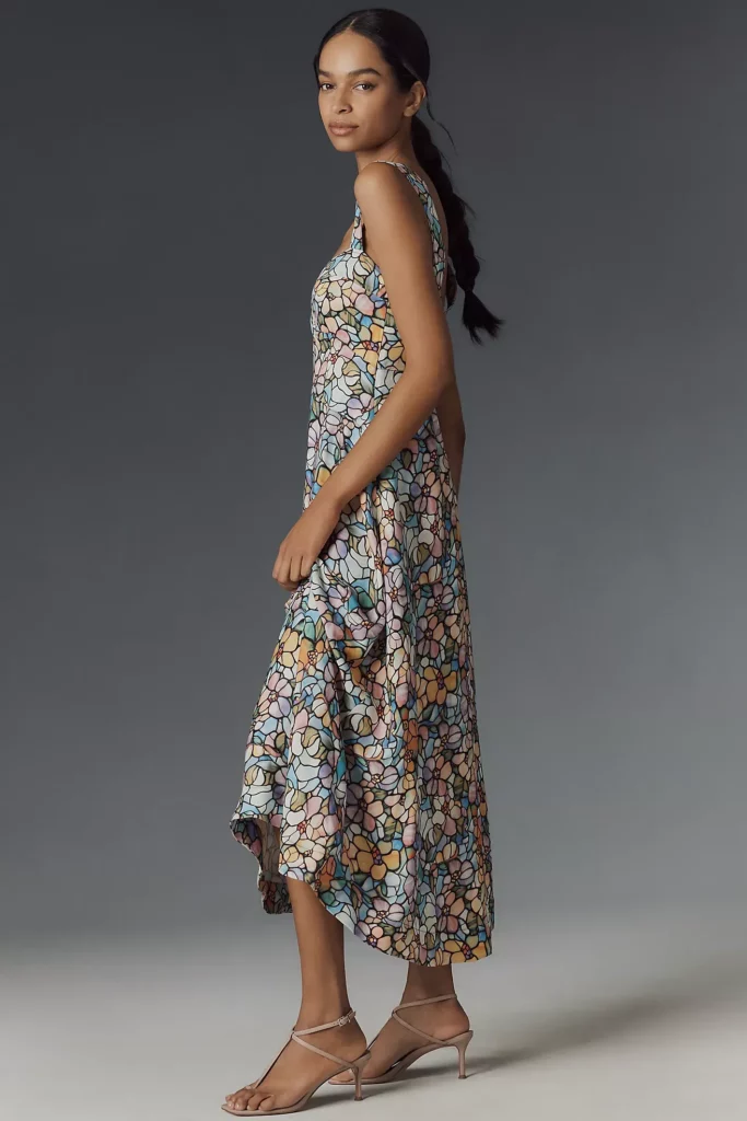 The Jocelyn Sleeveless Slip Midi Dress Full Size Image 4