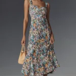 The Jocelyn Sleeveless Slip Midi Dress Thumbnail 1