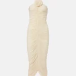Ruched Halterneck Midi Dress Thumbnail 3