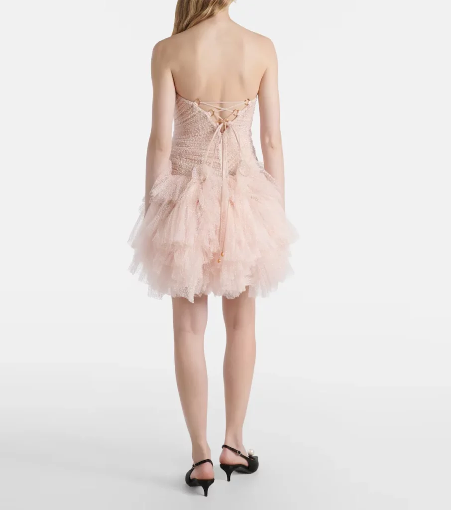 Dewi Ruflled Minidress Full Size Image 4