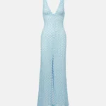 Open-back Lame Lace Maxi Dress Thumbnail 5