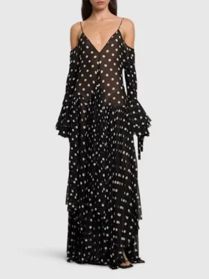 MOSCHINO Printed Silk Georgette Dress