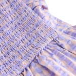 Strapless Gingham Seersucker Midi Dress Thumbnail 4