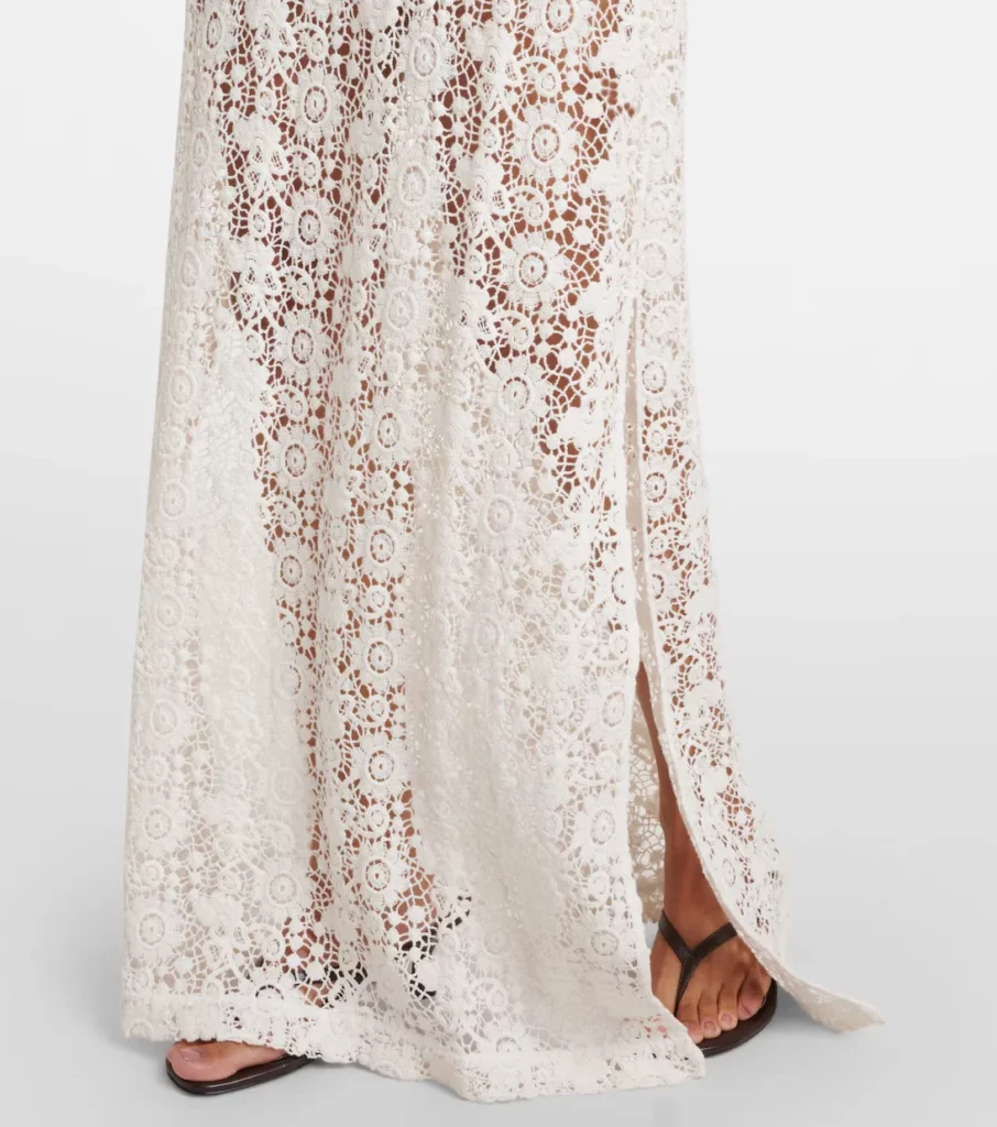 Cotton Lace Maxi Dress Full Size Image 2